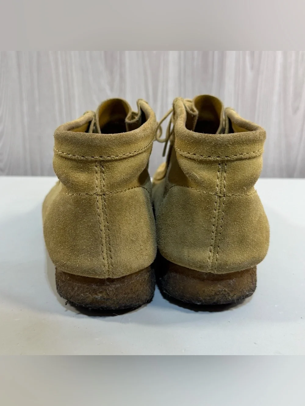 Clarks Originals Mens Wallabee Maple Suede Chukka‎ Boot Sz 9 Crepe Sole Moc Toe